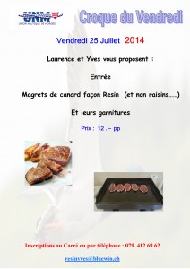 croque du vendredi 25 juillet2014