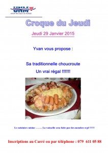 croque du 29 Janvier 2015