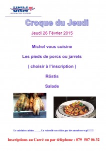 croque du 26 Févrierr 2015