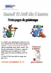 nettoyages de printemps 2015