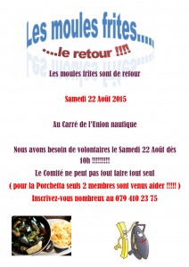 moules frites du 22 benevoles