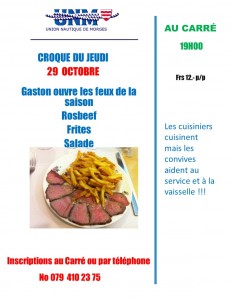 croque du jeudi 29 octobre