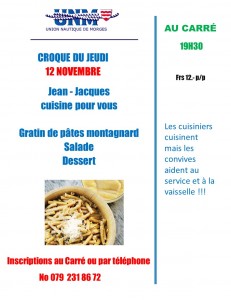 croque du jeudi 12 Novembre 2015