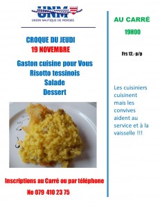 croque du jeudi 19 Novembre