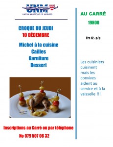 croque du jeudi 10 Décembre 2015