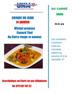 croque du jeudi 14 janvier 2016