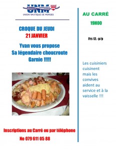 croque du jeudi 21 janvier 2016