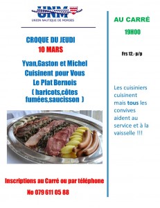 croque du jeudi 10 Mars 2016