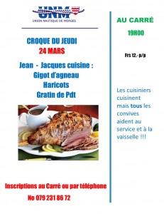 croque du jeudi 24 Mars 2016