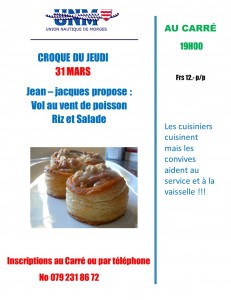 croque du jeudi 31 Mars 2016