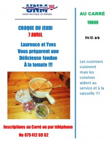 croque du jeudi 7 Avril 2016