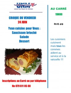 croque du Vendredi 24 Juin 2016