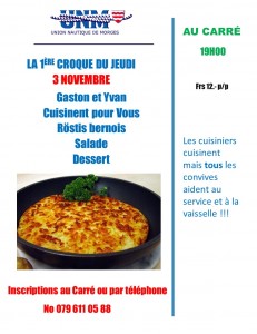 croque du jeudi 3 Novembre 2016