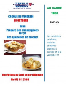 croque du vendredi 28 Octobre 2016