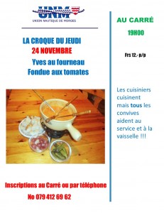 croque du jeudi 24 Novembre 2016